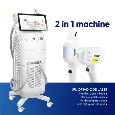 2 in 1 IPL Opt+diode laserapparaat productie